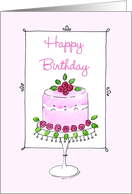 Birthday Pink Roses card