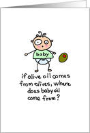 New Baby Oil card