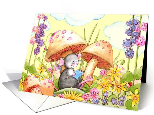 Read A Good Book Mouse card (611097)