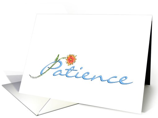 Patience Thank You card (691052)