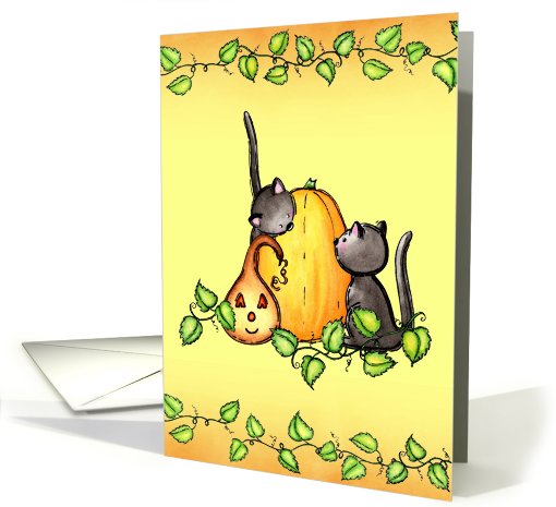 Sweet Halloween Cats card (698093)