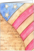 Veterans Day Thank You American Flag card