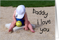 Happy Father’s Day - Toddler Playing Ball card