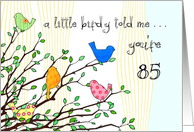 Happy Birthday - A birdy Told Me you’re 85 card