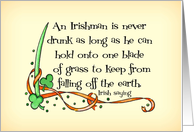 Not Drunk St. Patrick’s Day Card