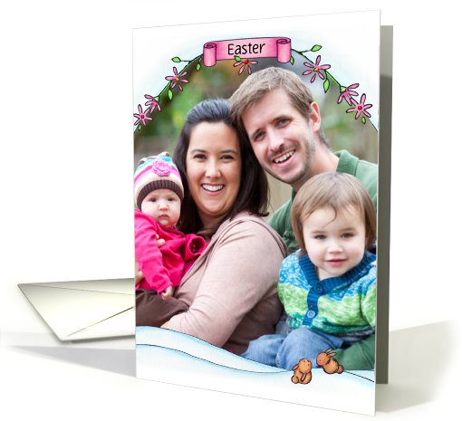 Snow Bunnies Easter Photo Insert card (912644)