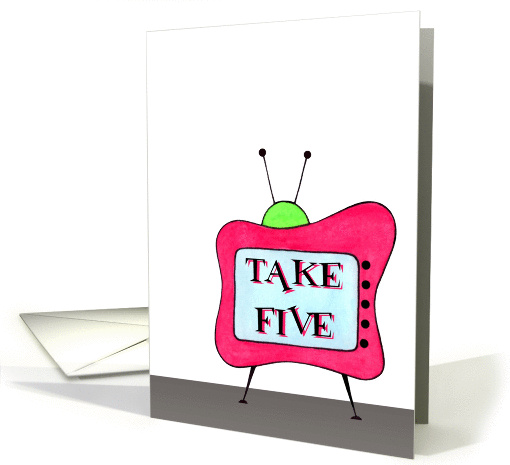 Take Five Retro Congratulations card (974049)