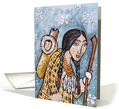 Snow Papoose card (102105)