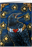 Raven Heart card