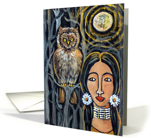 Wisdom Owl card (95129)