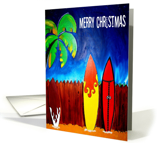 Surf Christmas card (105647)