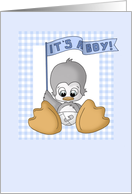 New baby boy card