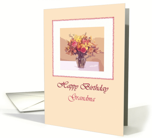 Flowers 2 - Grandma card (96520)