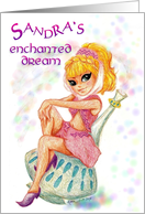 Sandra’s Enchanted Dream 50th Birthday Party Invitation card