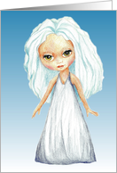 Wishing Guardian Angel Fairy in Blue for You Wishes Come True card
