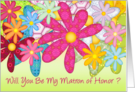 Will You Be My Matron of Honor? card