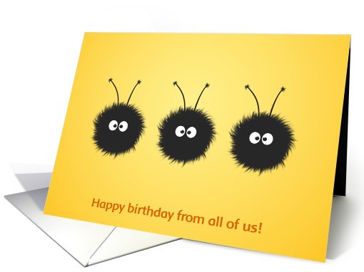 Three Dazzled Bugs birthday card (836594)
