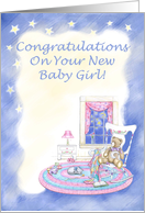 Congratulations on Your new baby girl card