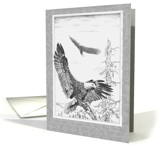 Eagle in Flight card (103241)