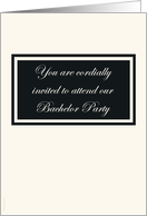 Bachelor Party - Elegant invitation card