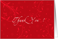 Thank You - floral texturized card