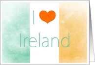 I love Ireland - flag themed cards