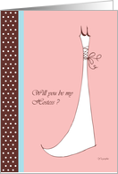 Will you be my hostess ? wedding attendants cards