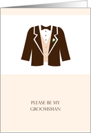 Please be my groomsman. card