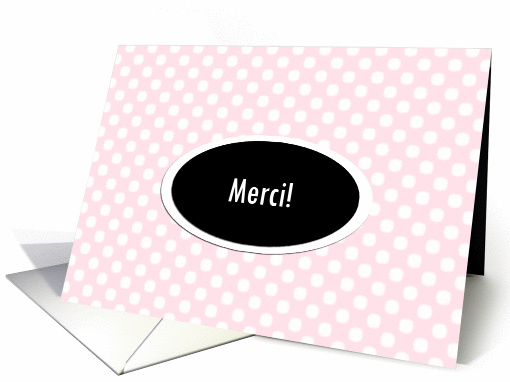 thank you cards in french - merci card (260746)