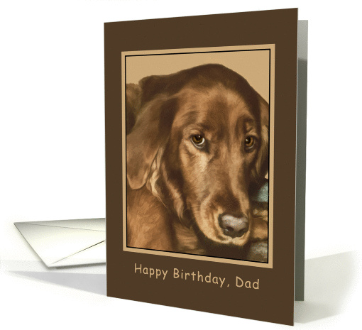 Birthday, Dad, Golden Irish Dog card (1188424)