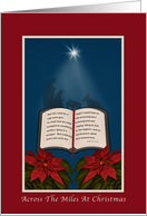 Across the Miles, Open Bible Christmas Message card