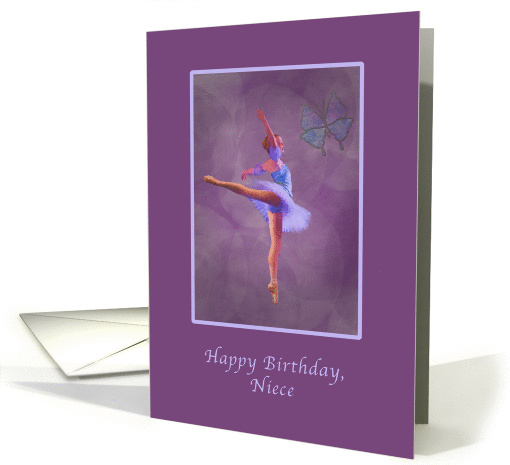 Birthday, Niece, Ballerina in Arabesque Position card (1350572)
