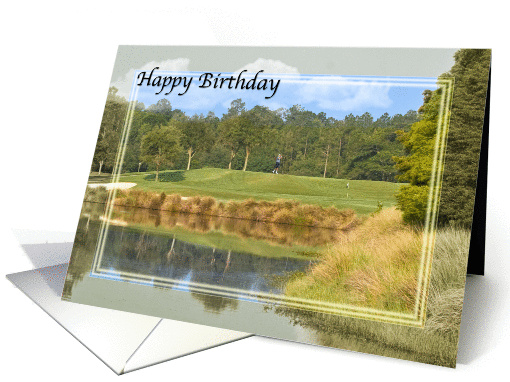 Birthday, Golfer, Golf Course card (240721)