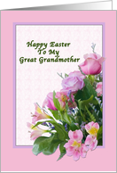 Great Grandmother’s Easter Card with Spring Flowers card