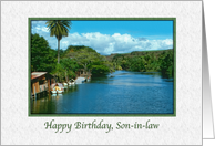 Son-in-law’s Birthday, Peaceful Hawaiian River card