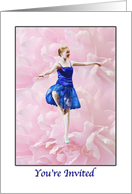 Invitation, Dance Recital, Ballet Dancer card