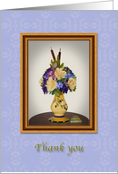 Thank You, Vase of Flowers, Still Life card