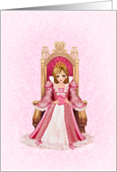 Princess Valentine Young Girl card