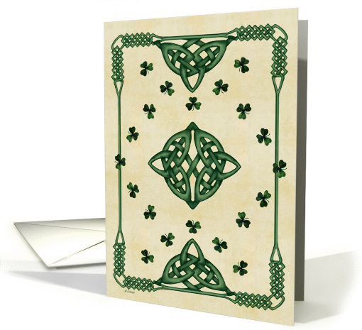 Celtic/ St. Patrick's Day Wishes card (132226)