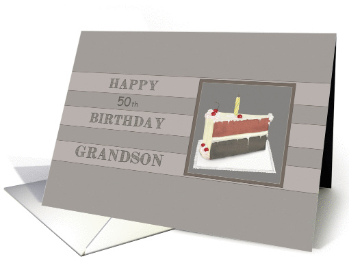 Happy 50th Birthday - Grandson card (1355568)