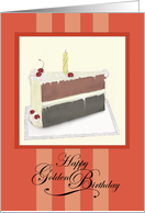 Happy Golden Birthday - Peach card