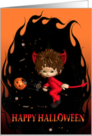 Lil’ Halloween Devil card