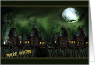 The Haunted Neighborhood - Halloween Party card