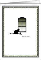 Welcome Home - Cat card
