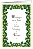 Nana’s 90th Birthday card