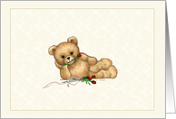 Romantic Teddy Bear Valentine card