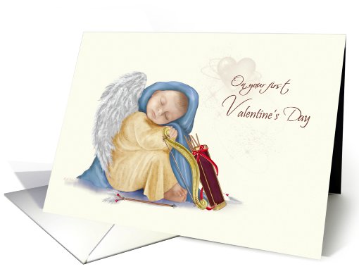 Cupid Valentine - Babies First - Boy card (747475)