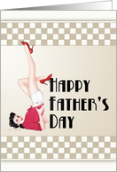 Pin Up Girl Father’s Day Greeting card