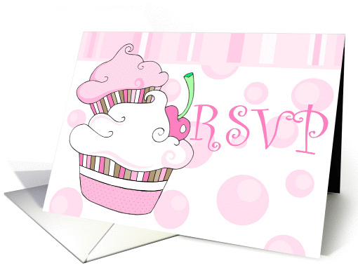 Cupcake RSVP card (269839)