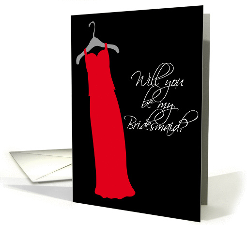 Red Bridesmaid Dress card (157984)